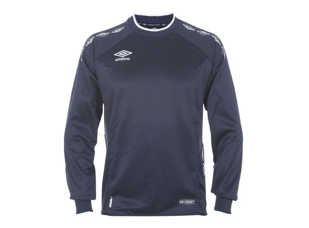 UMBRO UX-1 Trn Sweater jr Marine/Hv 116 Teknisk treningsgenser 